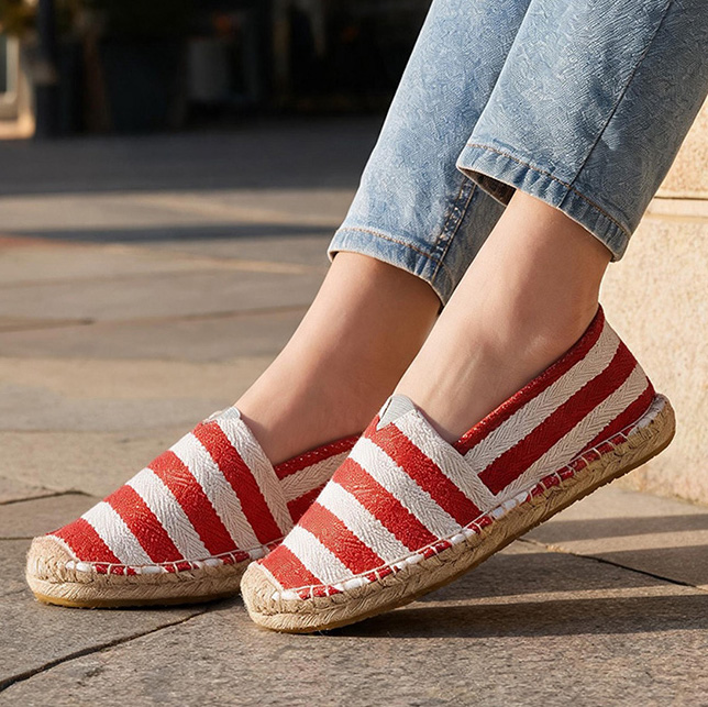 Espadrille Slip On - أحذية قماشية نسائية صيفية وخريفية، أحذية
