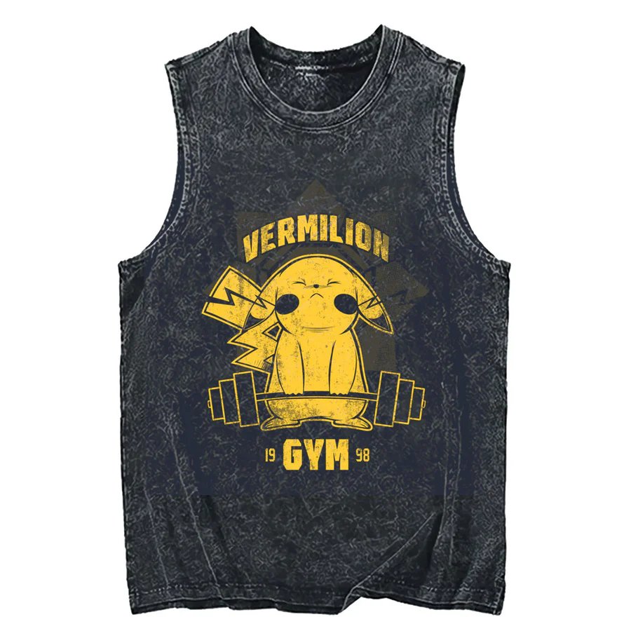 Tank Top Muscle - تي شيرت بدون أكمام بوكيمون بيكاتشو