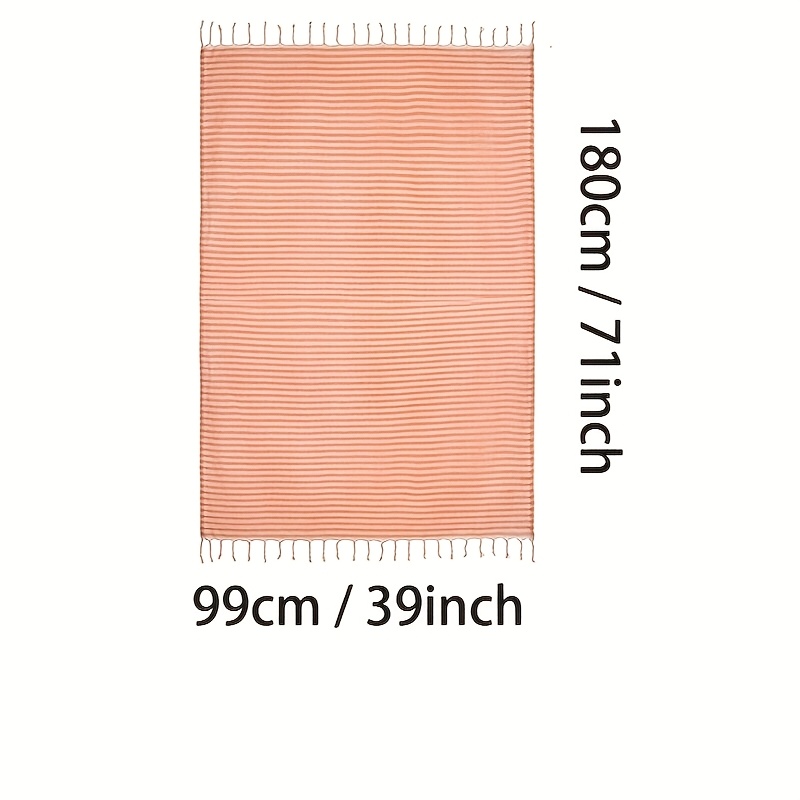 منشفة شاطئ تركية كلاسيكية، منش - مراجعة Beach Towel Large وسعره
