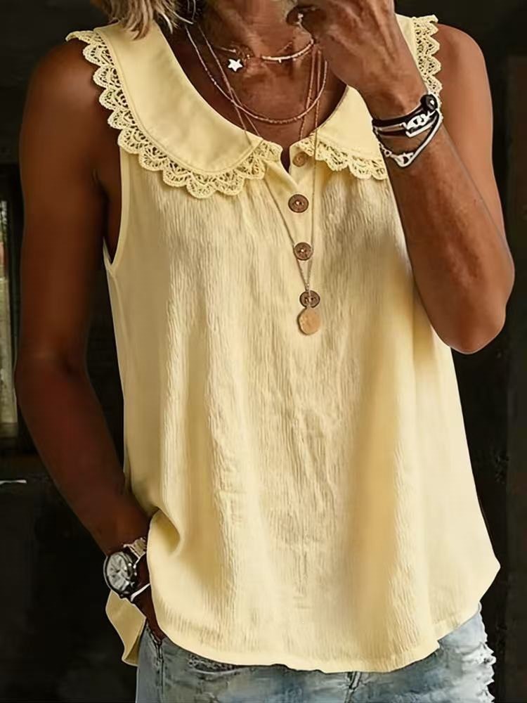 بلوزة نسائية صيفية جديدة 2026  - مراجعة Shirt Camp Collar وسعره