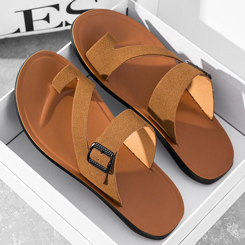 شباشب جلدية يدوية الصنع جديدة  - مراجعة Flip Flop Leather Men وسعره