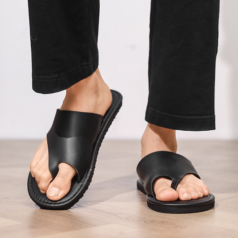 شباشب رجالية عالية الجودة، صنا - مراجعة Flip Flop Leather Men وسعره