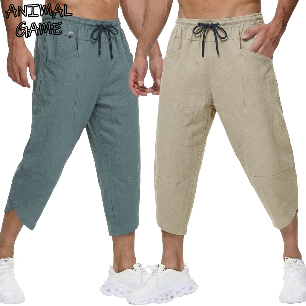 سراويل قصيرة غير رسمية من الكت - مراجعة Short Linen Drawstring وسعره