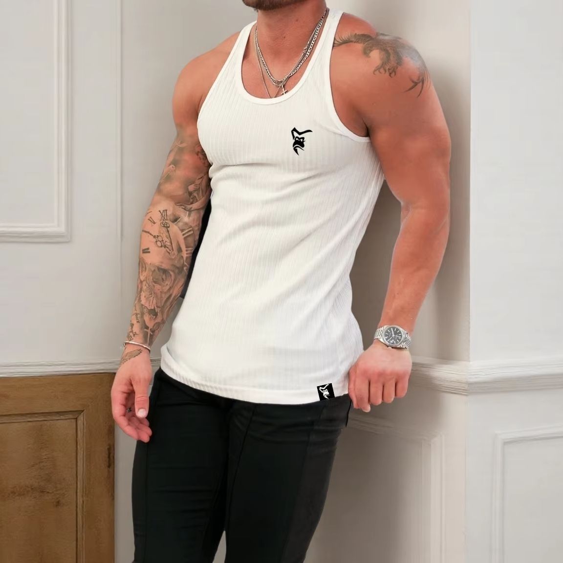 قمصان رياضية رجالية جديدة سريع - مراجعة Tank Top Muscle وسعره