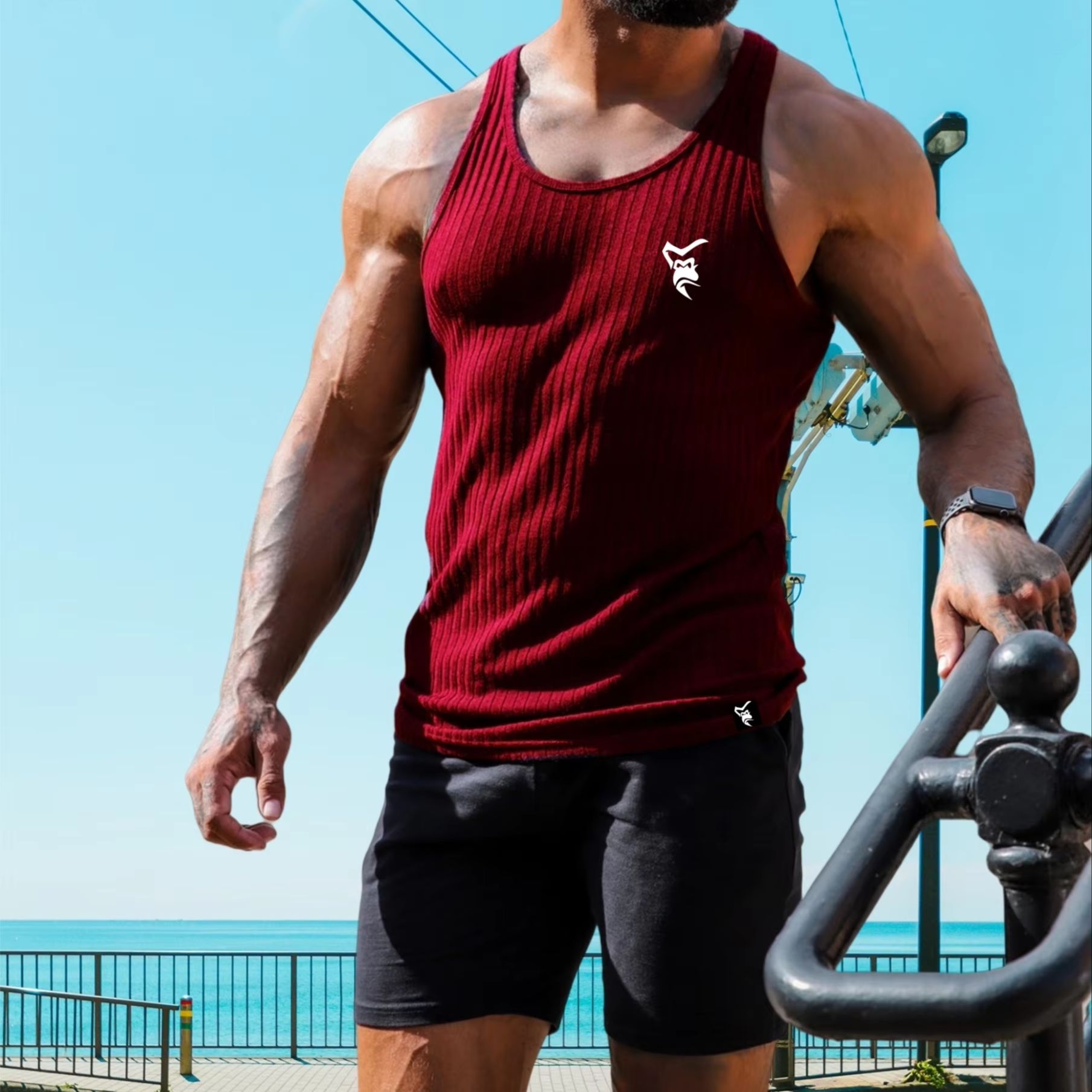 قمصان رياضية رجالية جديدة سريع - مراجعة Tank Top Muscle وسعره