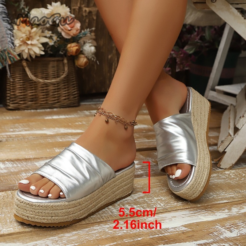 صنادل نسائية مريحة بكعب ويدج م - مراجعة Espadrille Slip On وسعره