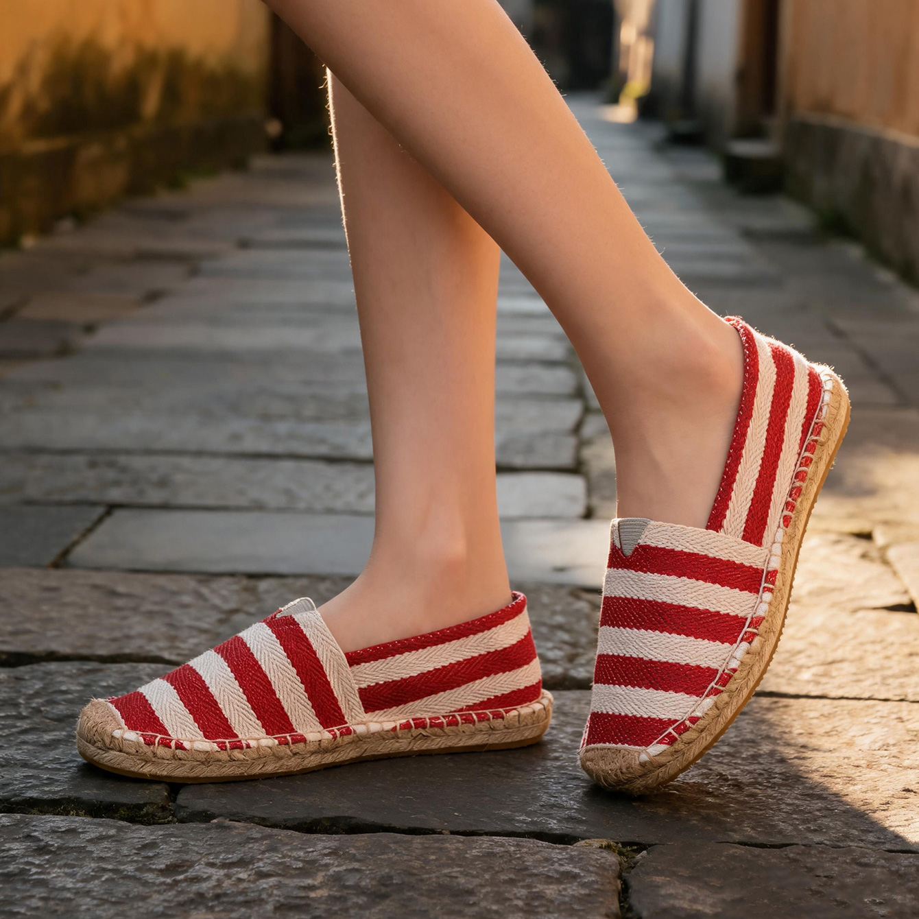 أحذية قماشية نسائية صيفية وخري - مراجعة Espadrille Slip On وسعره