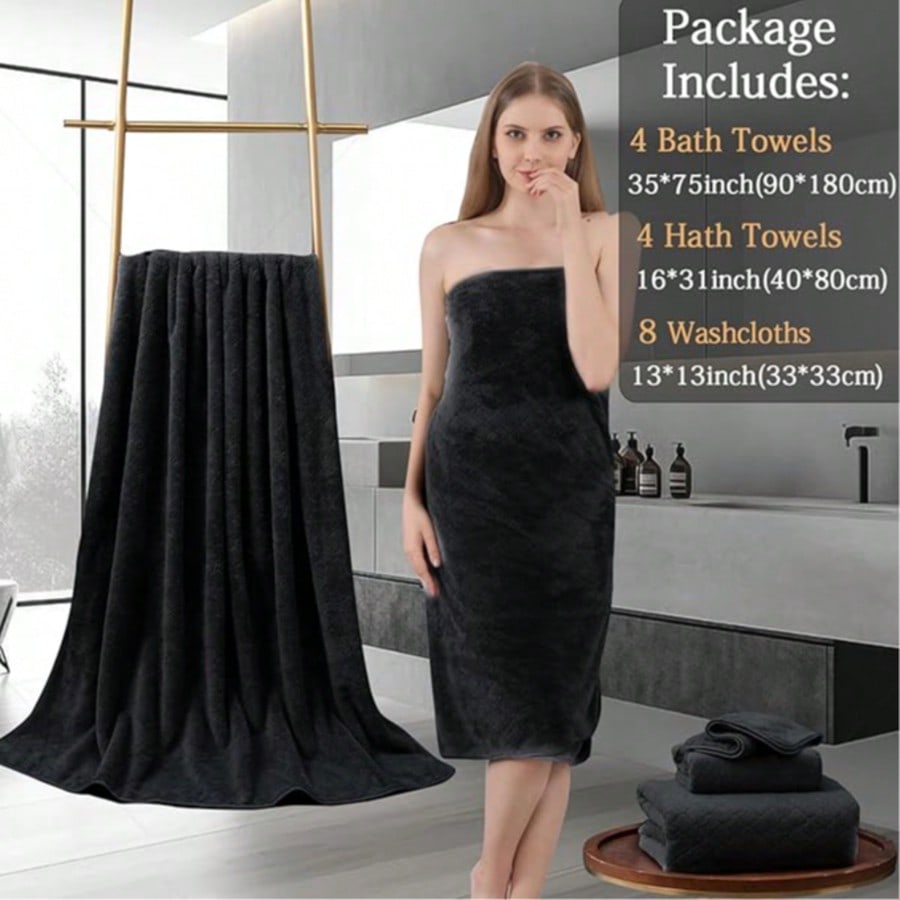 مجموعة مناشف حمام كبيرة الحجم  - مراجعة Beach Towel Large وسعره
