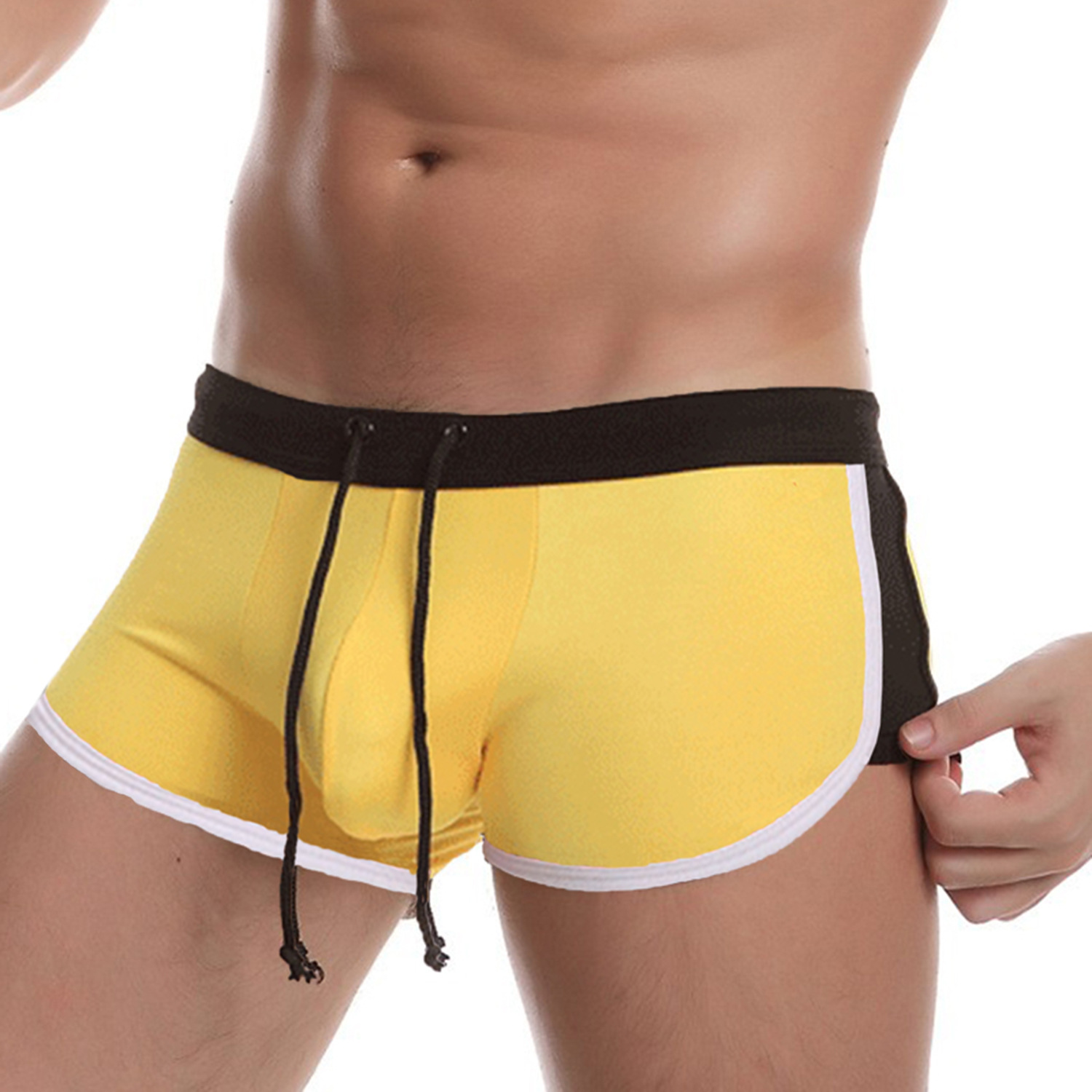 سروال سباحة رجالي برباط، شورت  - مراجعة Swim Trunk Quick Dry وسعره