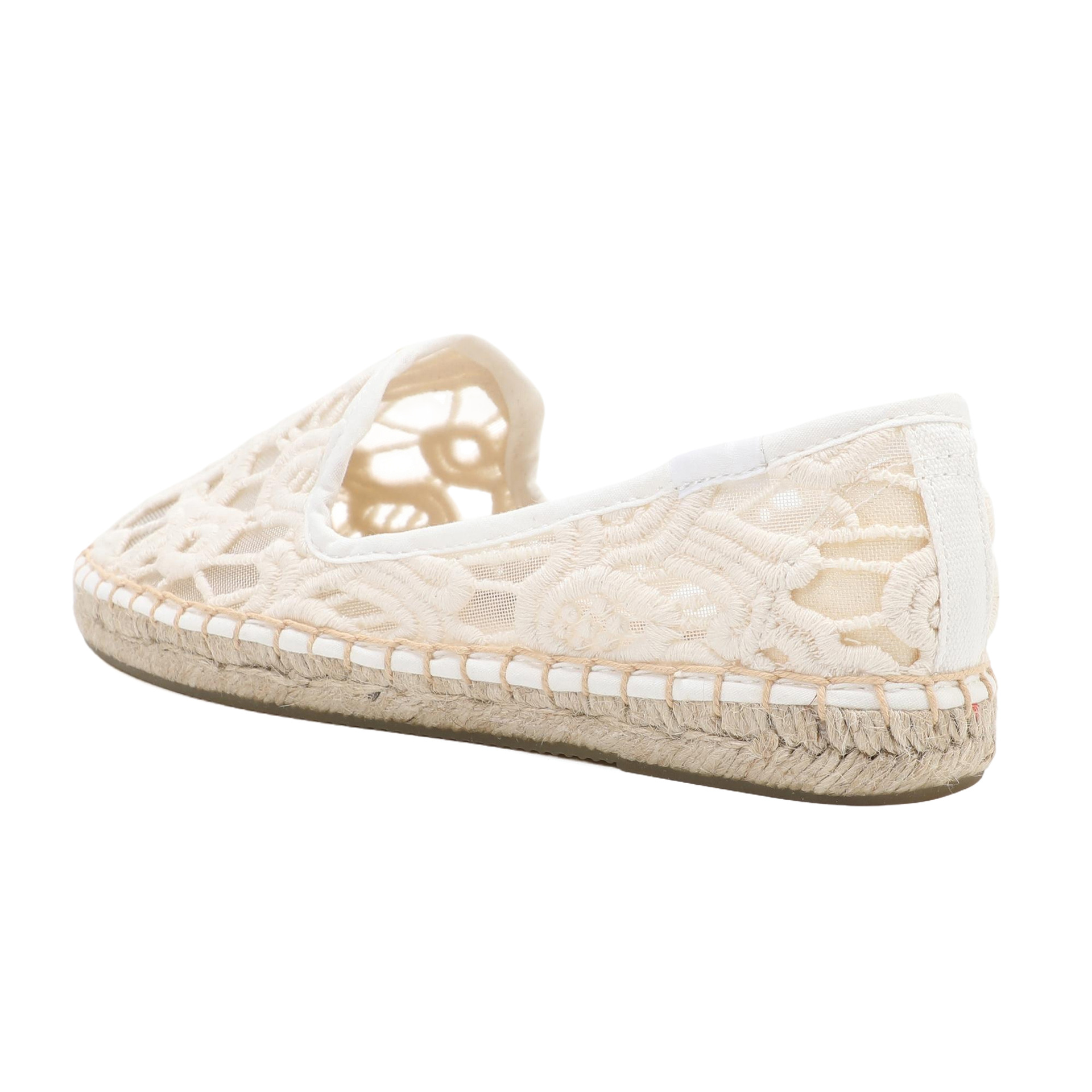 أحذية نسائية مسطحة من الدانتيل - مراجعة Espadrille Slip On وسعره