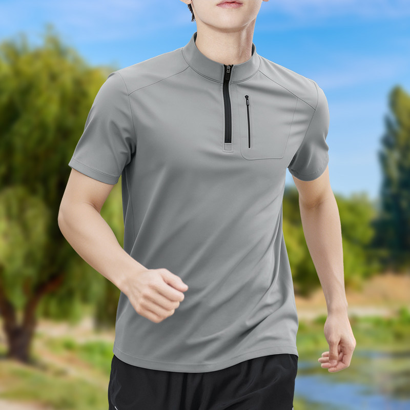 تي شيرت رجالي نصف سحاب عالي ال - مراجعة Shirt Camp Collar وسعره