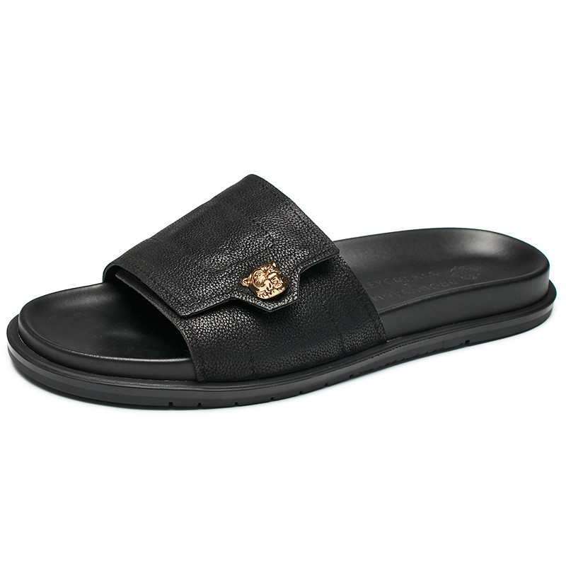 2025 جديد شبشب جلد طبيعي المعا - مراجعة Flip Flop Leather Men وسعره
