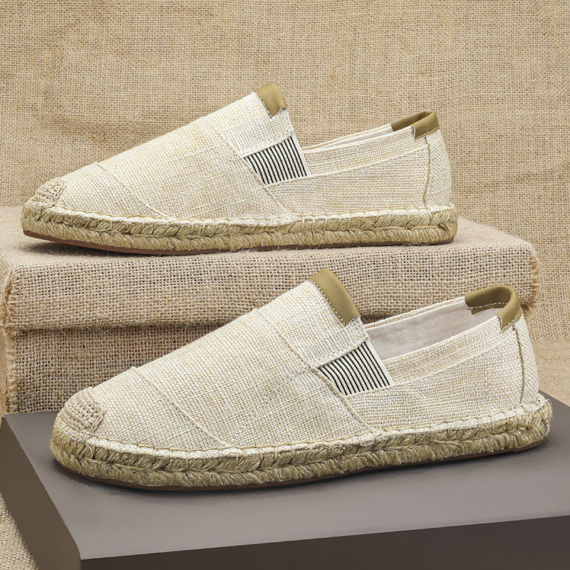 2025New الرجال الكتان حذاء كاج - مراجعة Espadrille Slip On وسعره